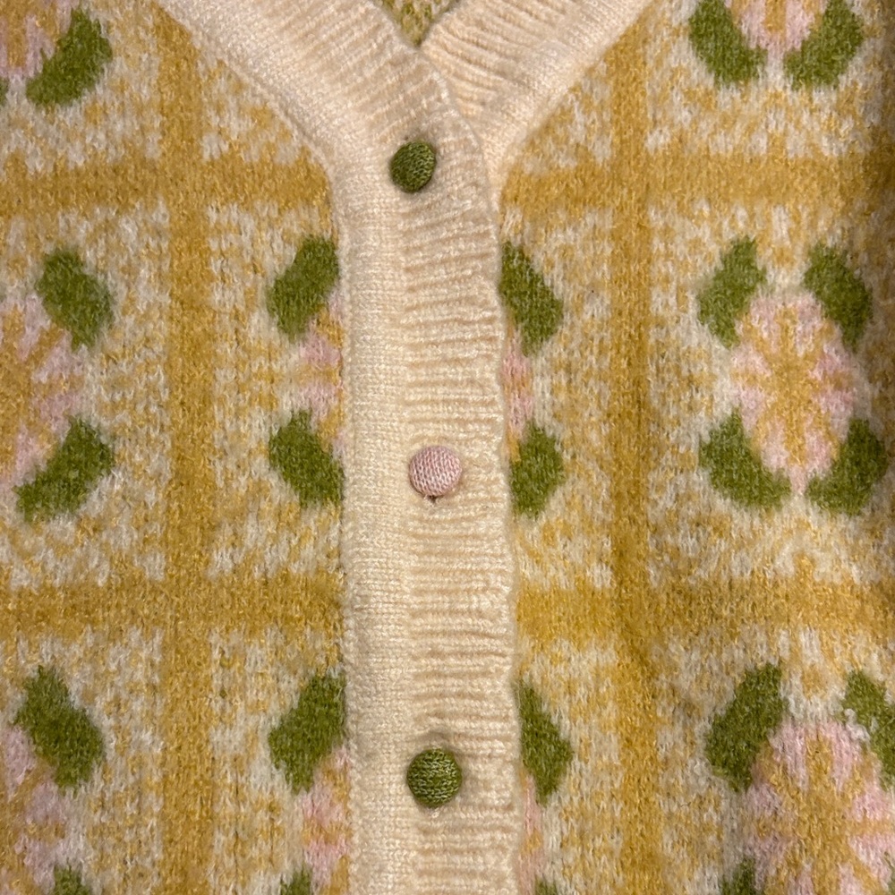 Chic Multicolor Cardigan Sweater - Picture 4 of 9